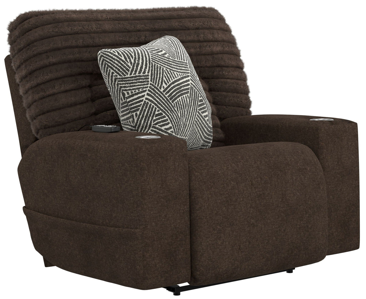 Zen - Power Recliner With CR3 Heat / Massage / Zero Gravity - Chocolate