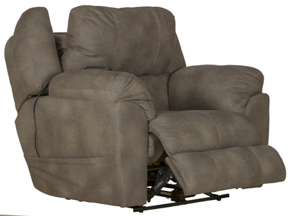 Flynn - Power Lay Flat Recliner With Power Adjustable Headrest & Lumbar And Dual Heat & Massage - Fig