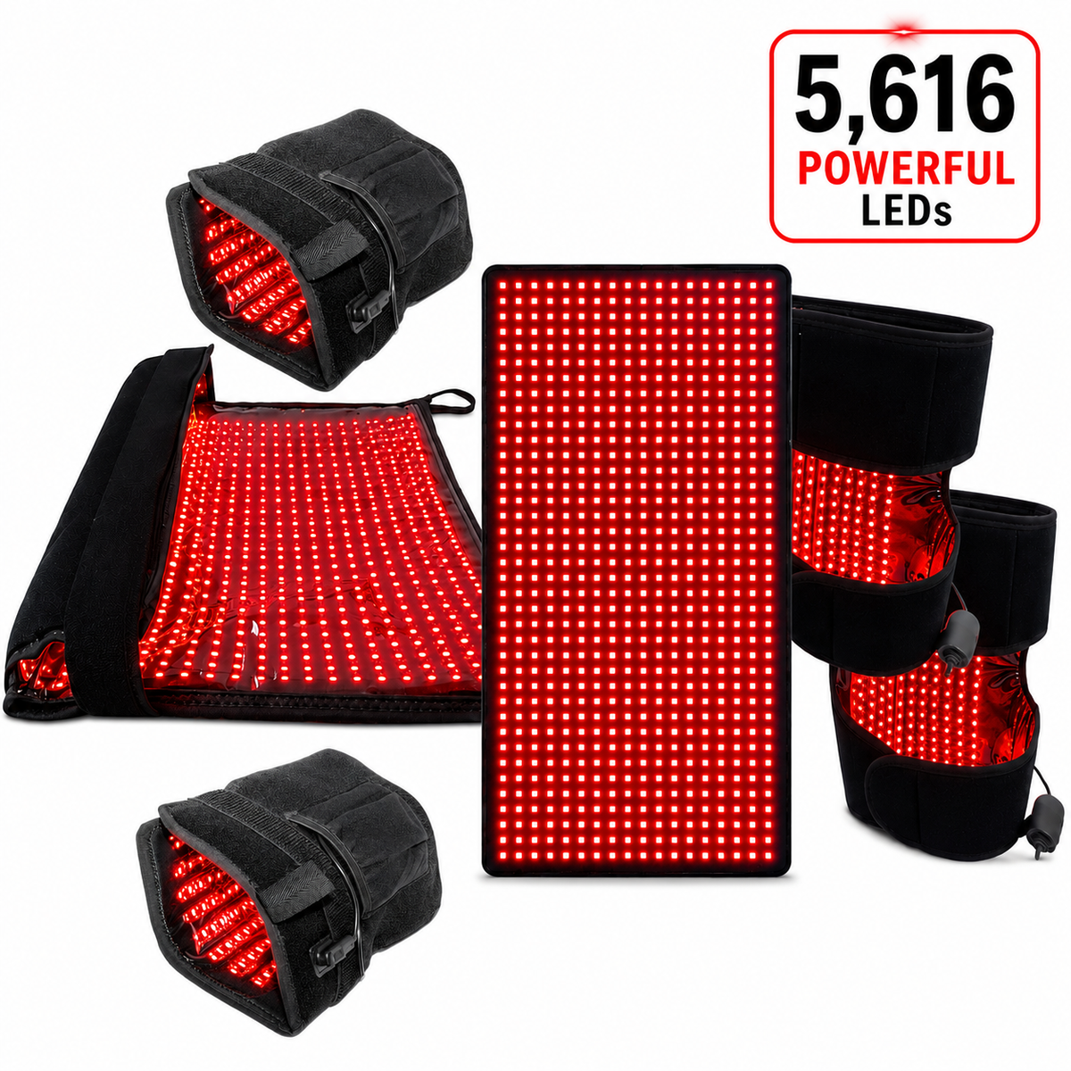 Red Light Pro Devices Nerve and Circulation Support Kit for Hands and Feet – 6 Devices Total LEDs: 5,616
